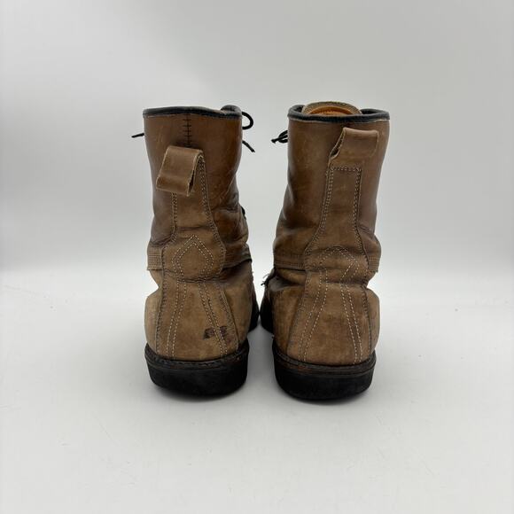 Vintage 60s Stalwarts The Year Round Boot Moc Toe Leather Hunting Boots Men\'s 9 main image 14